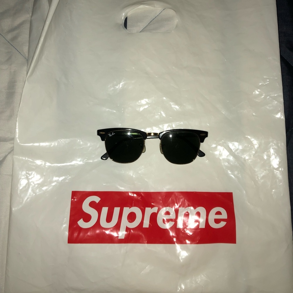 Gold & Black Rayban Glasses